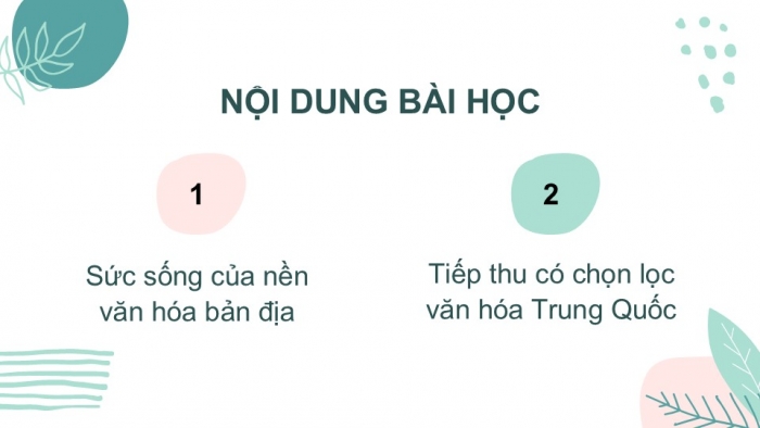 Giáo án PPT Lịch sử 6 kết nối Bài 17: Cuộc đấu tranh bảo tồn và phát triển văn hoá dân tộc của người Việt