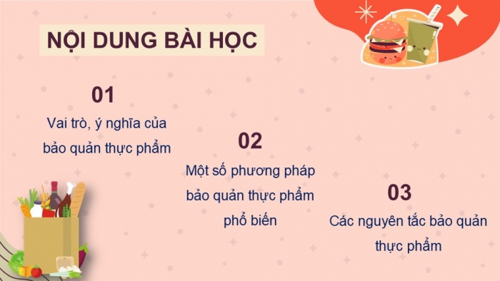 Giáo án PPT Công nghệ 6 cánh diều Bài 6: Bảo quản thực phẩm