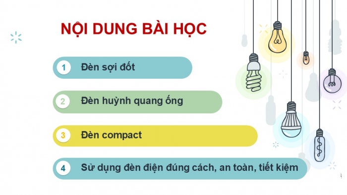 Giáo án PPT Công nghệ 6 cánh diều Bài 12: Đèn điện