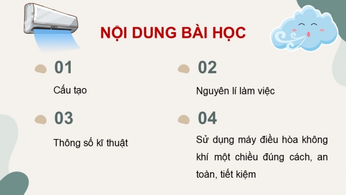 Giáo án PPT Công nghệ 6 cánh diều Bài 15: Máy điều hoà không khí một chiều