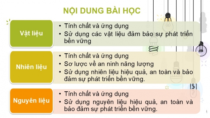 Giáo án PPT KHTN 6 cánh diều Bài 8: Một số vật liệu, nhiên liệu và nguyên liệu thông dụng