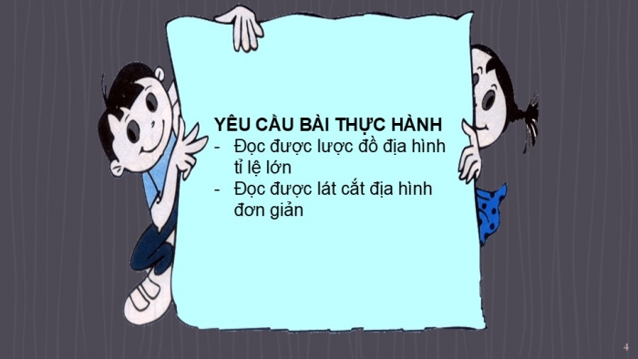 Giáo án PPT Địa lí 6 kết nối Bài 14 Thực hành: Đọc lược đồ địa hình tỉ lệ lớn và lát cắt địa hình đơn giản