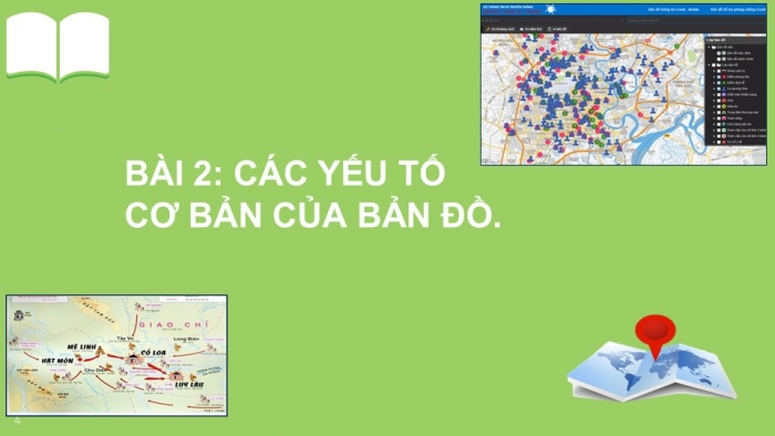 Giáo án PPT Địa lí 6 cánh diều Bài 2: Các yếu tố cơ bản của bản đồ