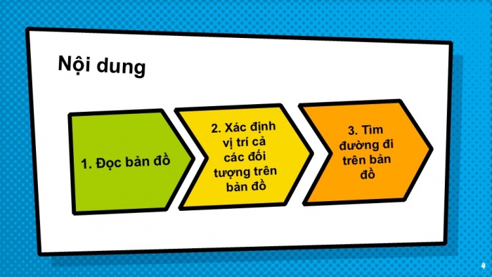 Giáo án PPT Địa lí 6 cánh diều Bài 4 Thực hành: Đọc bản đồ. Xác định vị trí của đối tượng địa lí trên bản đồ. Tìm đường đi trên bản đồ