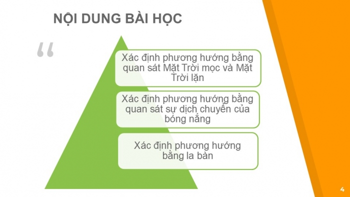 Giáo án PPT Địa lí 6 cánh diều Bài 8: Xác định phương hướng ngoài thực địa