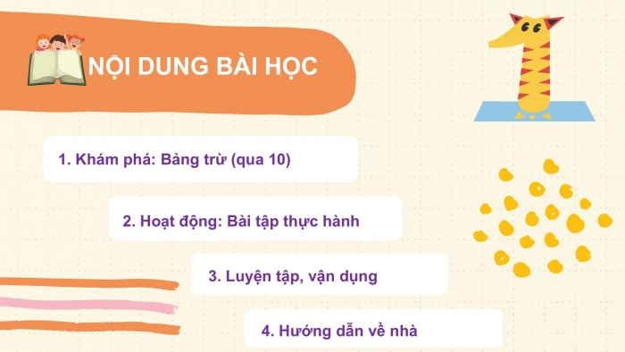 Giáo án PPT Toán 2 kết nối Bài 12: Bảng trừ (qua 10)