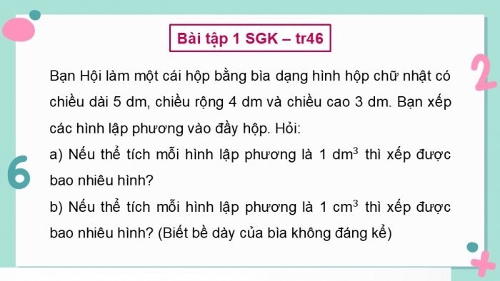 Giáo án điện tử Toán 5 chân trời Bài 75: Em làm được những gì?