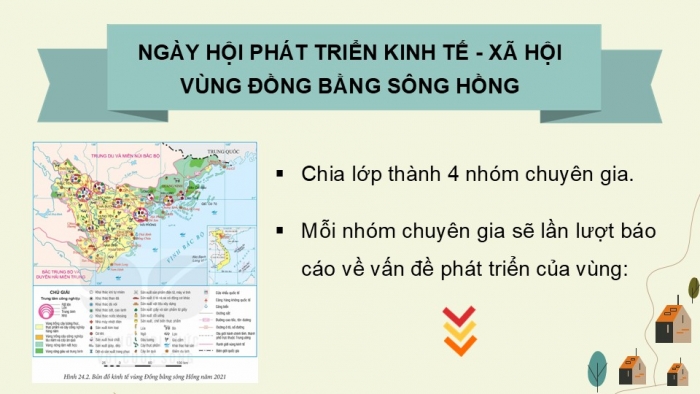 Giáo án điện tử Địa lí 12 chân trời Bài 26: Phát triển kinh tế – xã hội ở Đồng bằng sông Hồng (P2)