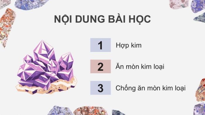 Giáo án điện tử Hoá học 12 chân trời Bài 16: Hợp kim – Sự ăn mòn kim loại