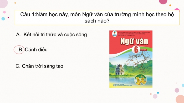 Giáo án PPT Ngữ văn 6 cánh diều Bài mở đầu Tiết 1: Tìm hiểu chung về hình thức, bố cục và các nội dung của cuốn sách