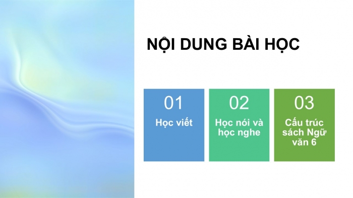 Giáo án PPT Ngữ văn 6 cánh diều Bài mở đầu Tiết 4: Dạy, viết, nói - nghe và tìm hiểu cấu trúc sách