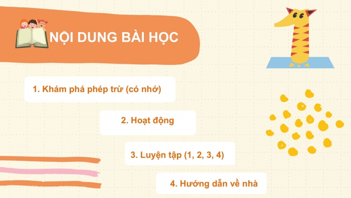 Giáo án PPT Toán 2 kết nối Bài 23: Phép trừ (có nhớ) số có hai chữ số cho số có hai chữ số