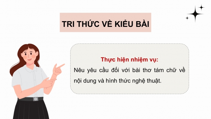 Giáo án điện tử Ngữ văn 9 kết nối Bài 7: Tập làm một bài thơ tám chữ