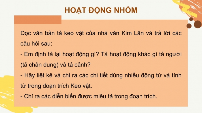 Giáo án PPT Ngữ văn 6 cánh diều Bài 9: Viết bài văn tả cảnh sinh hoạt