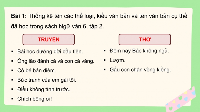 Giáo án PPT Ngữ văn 6 cánh diều Ôn tập và tự đánh giá cuối học kì II