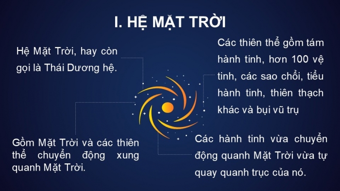 Giáo án PPT KHTN 6 kết nối Bài 54: Hệ Mặt Trời