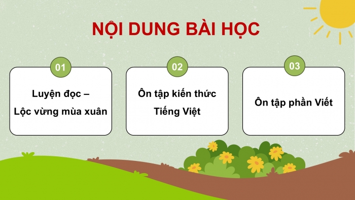 Giáo án PPT dạy thêm Tiếng Việt 5 chân trời bài 7: Bài đọc Lộc vừng mùa xuân. Luyện tập về cách nối các vế trong câu ghép. Viết bài văn tả người (Bài viết số 1)