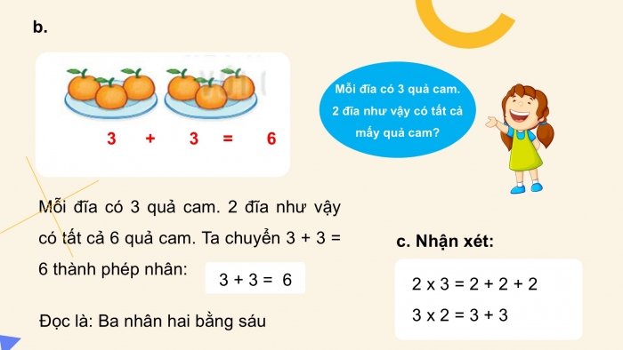 Giáo án PPT Toán 2 kết nối Bài 37: Phép nhân