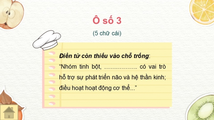 Giáo án PPT Công nghệ 6 kết nối Ôn tập Chương II