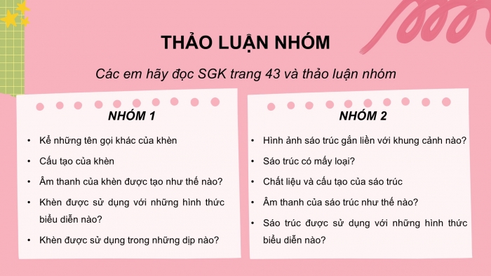 Giáo án PPT Âm nhạc 6 kết nối Tiết 21: Tìm hiểu sáo trúc, khèn; Ôn tập Bài đọc nhạc số 3