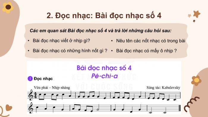 Giáo án PPT Âm nhạc 6 kết nối Tiết 24: Giới thiệu cung và nửa cung, Bài đọc nhạc số 4, Ôn tập Chỉ có một trên đời