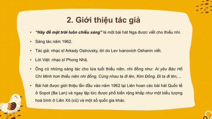 Giáo án PPT Âm nhạc 6 kết nối Tiết 27: Hát Hãy để mặt trời luôn chiếu sáng