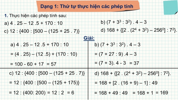 Giáo án PPT Toán 6 cánh diều Bài tập cuối chương I