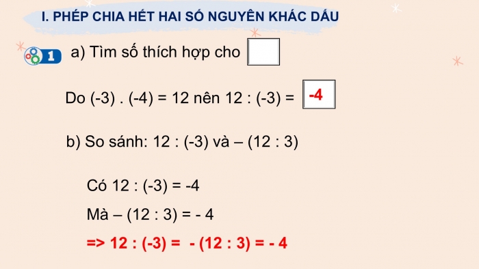 Giáo án PPT Toán 6 cánh diều Bài 6: Phép chia hết hai số nguyên. Quan hệ chia hết trong tập hợp số nguyên