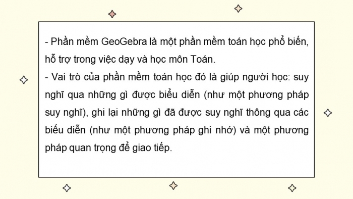 Giáo án PPT Toán 6 cánh diều Thực hành phần mềm GeoGebra