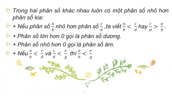 Giáo án PPT Toán 6 cánh diều Bài 2: So sánh các phân số. Hỗn số dương