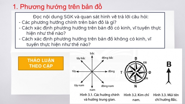 Giáo án PPT Địa lí 6 chân trời Bài 3: Tìm đường đi trên bản đồ