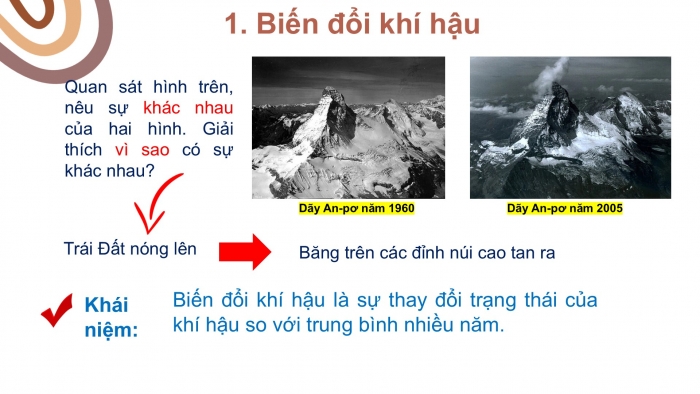 Giáo án PPT Địa lí 6 chân trời Bài 14: Biến đổi khí hậu và ứng phó với biến đổi khí hậu