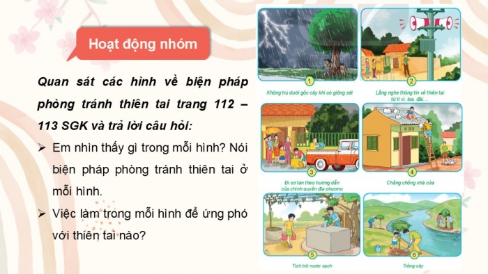 Giáo án PPT Tự nhiên và Xã hội 2 kết nối Bài 30: Luyện tập ứng phó với thiên tai