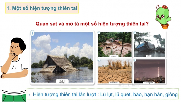 Giáo án PPT Tự nhiên và Xã hội 2 cánh diều Bài 20: Một số hiện tượng thiên tai