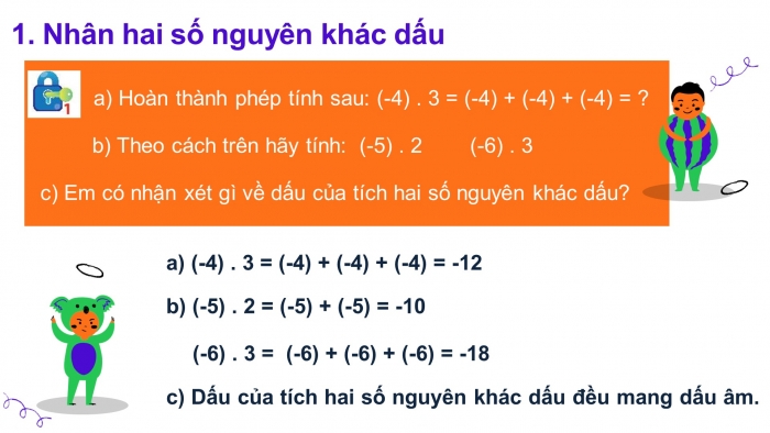 Giáo án PPT Toán 6 chân trời Bài 4: Phép nhân và phép chia hết hai số nguyên