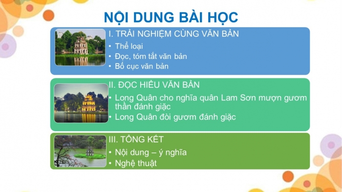 Giáo án PPT Ngữ văn 6 chân trời Bài 1: Sự tích Hồ Gươm