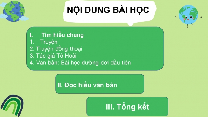 Giáo án PPT Ngữ văn 6 chân trời Bài 4: Bài học đường đời đầu tiên