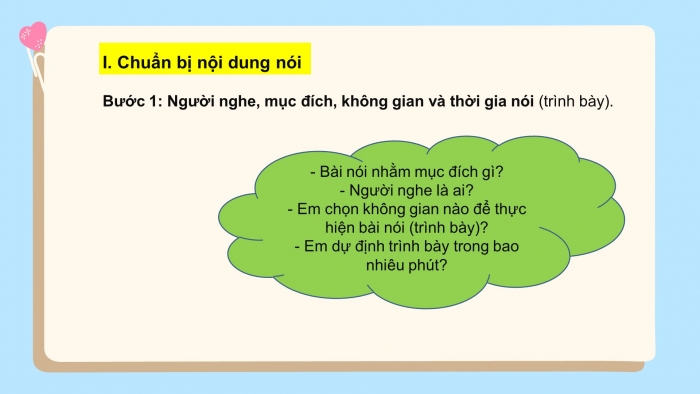 Giáo án PPT Ngữ văn 6 chân trời Bài 4 Nói và nghe: Kể lại một trải nghiệm của bản thân