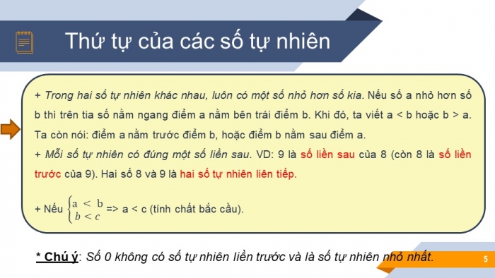 Giáo án PPT Toán 6 kết nối Bài 3: Thứ tự trong tập hợp các số tự nhiên