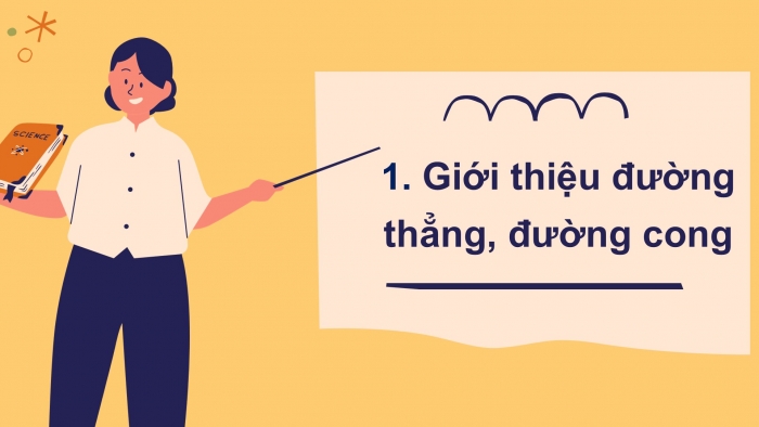 Giáo án PPT Toán 2 chân trời bài Đường thẳng – Đường cong