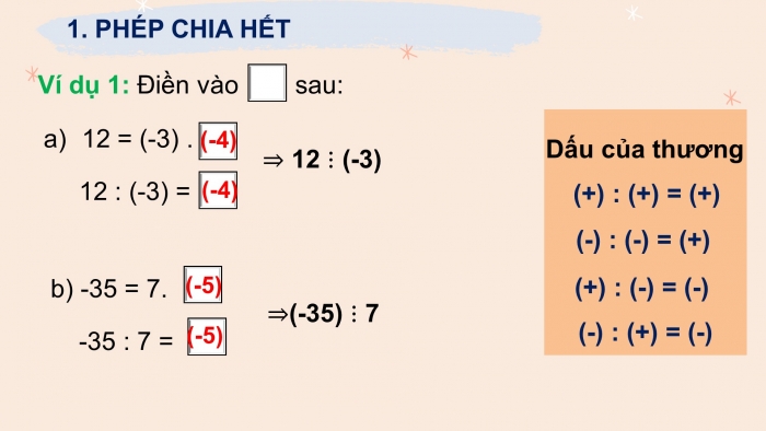 Giáo án PPT Toán 6 kết nối Bài 17: Phép chia hết. Ước và bội của một số nguyên