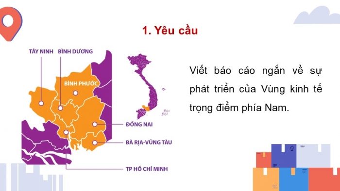 Giáo án điện tử Địa lí 9 cánh diều Bài 17: Thực hành Viết báo cáo về vùng kinh tế trọng điểm phía Nam