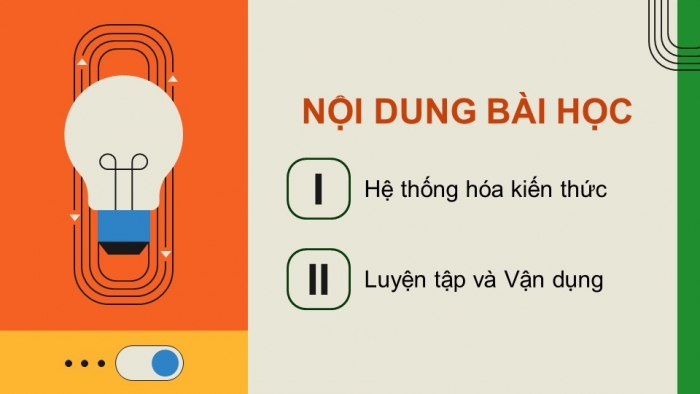 Giáo án điện tử Công nghệ 9 Lắp đặt mạng điện trong nhà Chân trời Bài Ôn tập