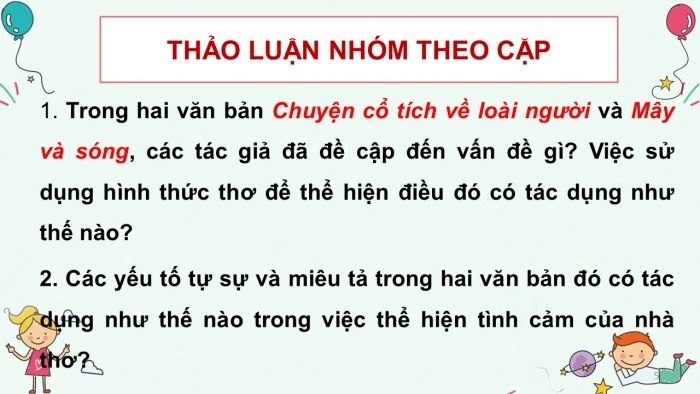 Giáo án PPT Ngữ văn 6 kết nối Bài 2: Viết đoạn văn ghi lại cảm xúc về một bài thơ có yếu tố tự sự và miêu tả