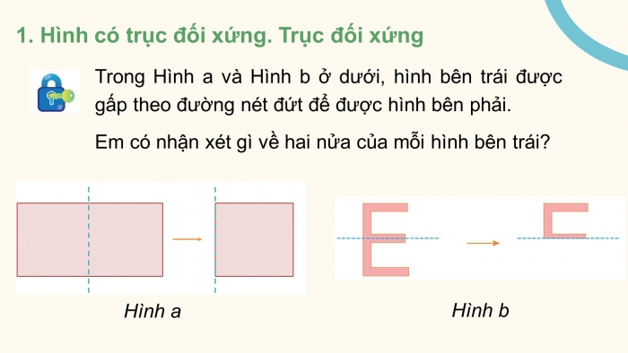 Giáo án PPT Toán 6 chân trời Bài 1: Hình có trục đối xứng