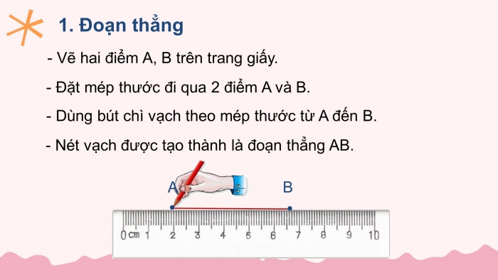 Giáo án PPT Toán 6 chân trời Bài 4: Đoạn thẳng. Độ dài đoạn thẳng