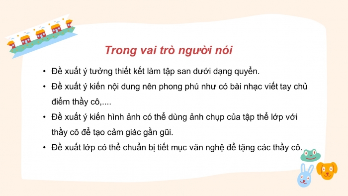 Giáo án PPT Ngữ văn 6 chân trời Bài 6: Tóm tắt nội dung trình bày của người khác