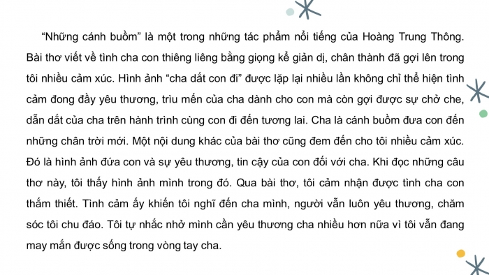 Giáo án PPT Ngữ văn 6 chân trời Bài 7: Viết đoạn văn ghi lại cảm xúc về một bài thơ