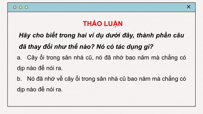 Giáo án PPT Ngữ văn 6 chân trời Bài 9: Thực hành tiếng Việt