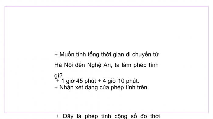 Giáo án điện tử Toán 5 cánh diều Bài 69: Cộng số đo thời gian. Trừ số đo thời gian